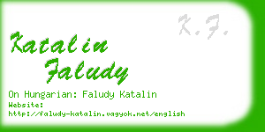 katalin faludy business card